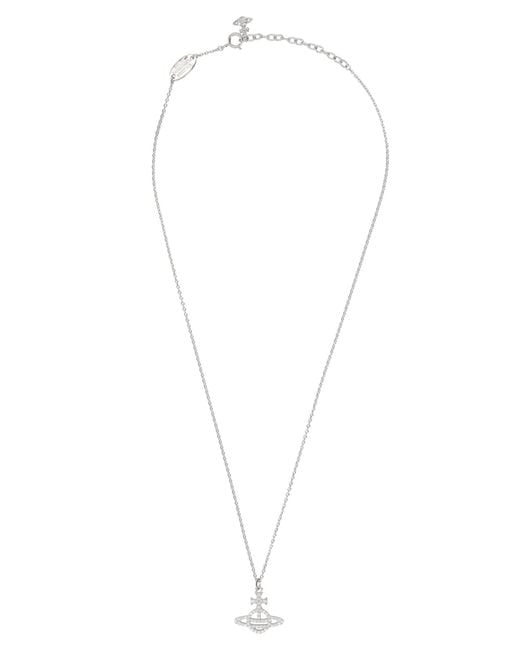 Vivienne Westwood White Collana "Calliope" Con Ciondolo
