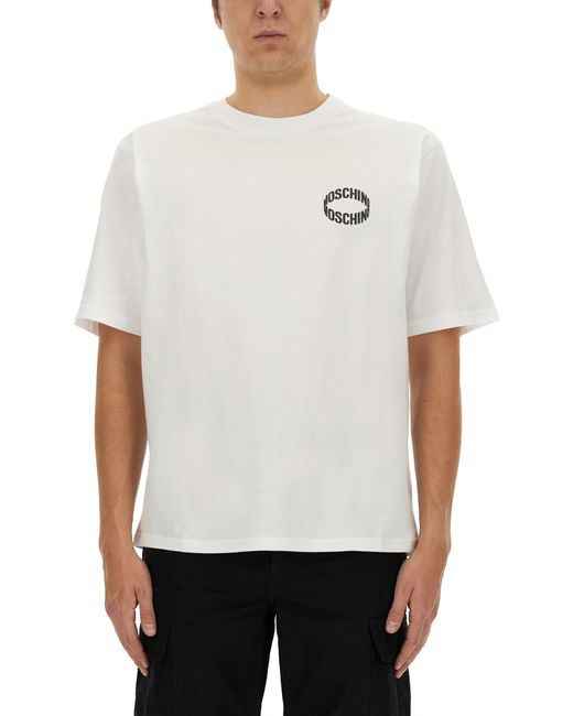 Moschino White Regular Fit T-Shirt for men