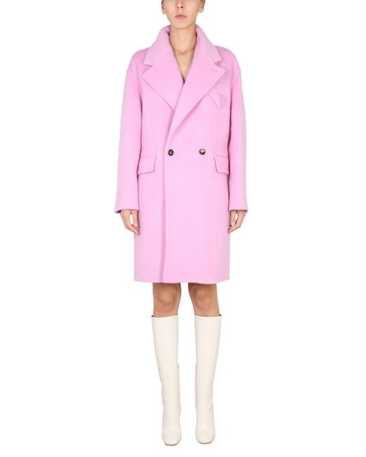 Bottega Veneta Pink Doubleface Coat