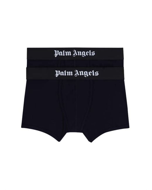 Palm Angels Blue Pack Of Two Boxers for men