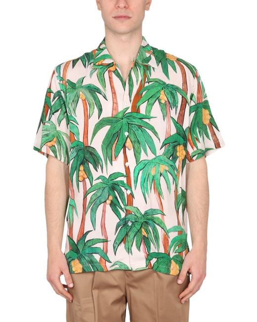 Endless Joy Green Palm Shirt for men
