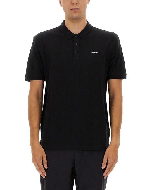 HUGO Black Polo "Donos" for men