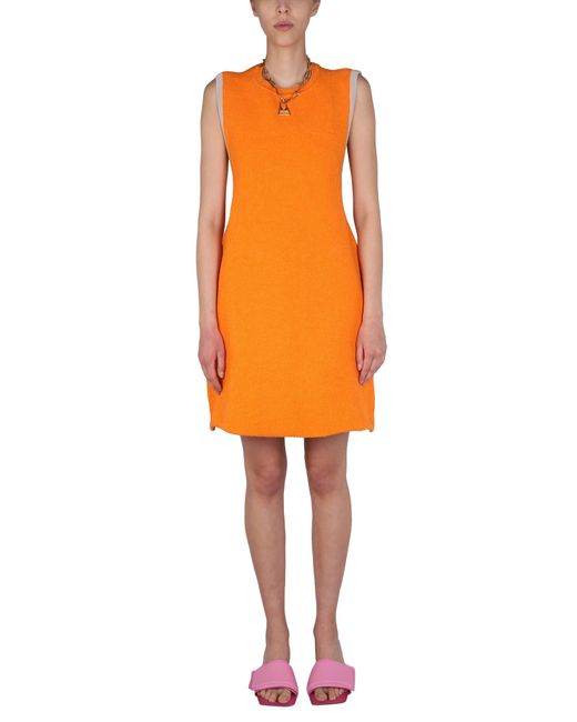 Jacquemus Orange La Robe Sorbetto Dress