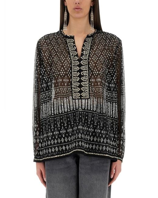 Isabel Marant Black 'Nickie' Blouse