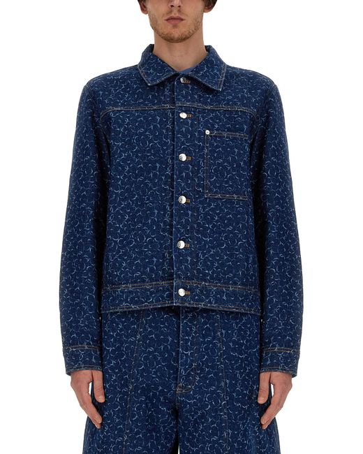 Maison Kitsuné Blue Classic Denim Jacket