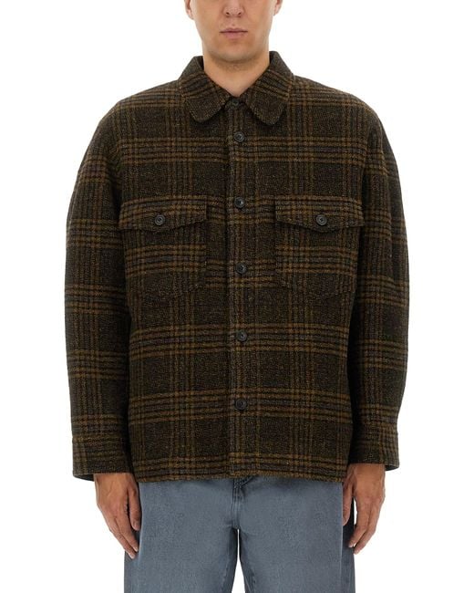 Isabel Marant Black Plaid Wool Jacket With Boxy Silhouette