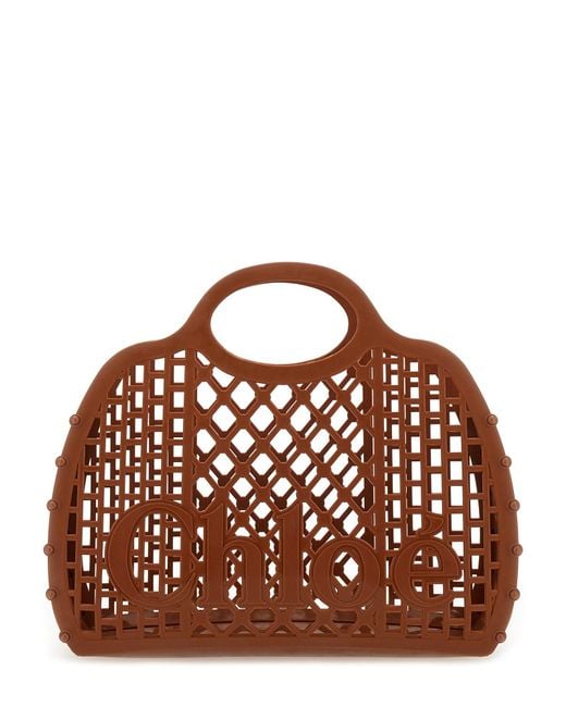 Chloé Brown "Chloé Cage" Tote Bag