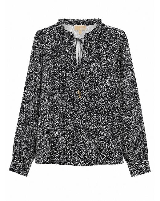 MICHAEL Michael Kors Gray Blusa