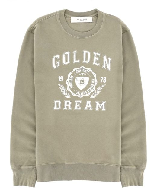Golden Goose Deluxe Brand Gray Felpa Regular Fit for men