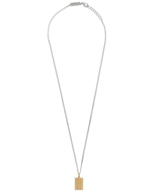 Maison Margiela White "Numeric" Necklace