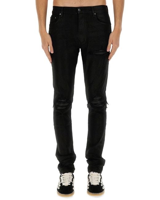 Amiri Black "Mx1 Waxed" Jeans for men