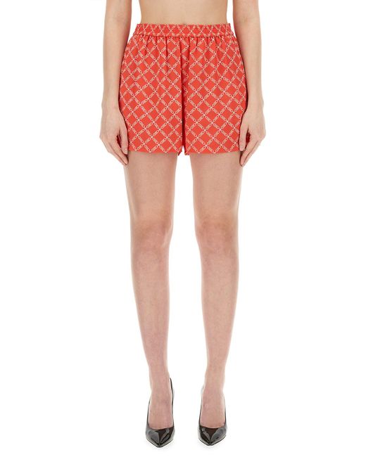 MICHAEL Michael Kors Red Shorts With Logo