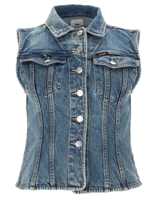 Lois Blue "Celine" Vest