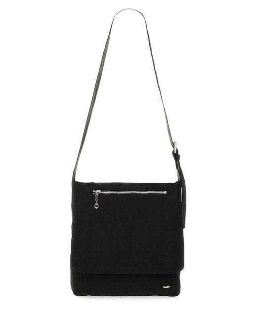 Our Legacy Black Slim Satchel Bag