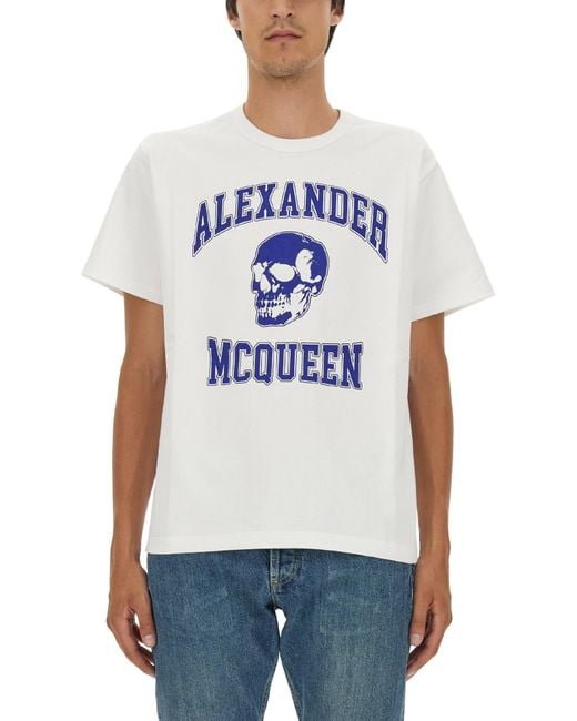 McQueen White T-Shirts for men
