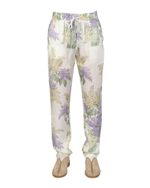 MOUTY Multicolor "tulum" Viscose Pants for men