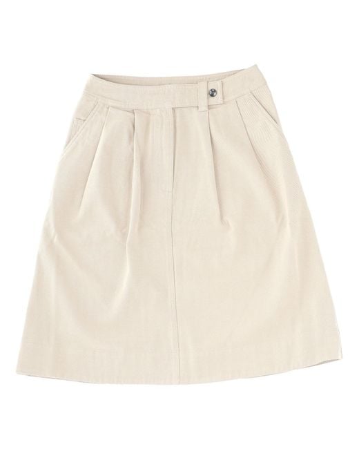 Margaret Howell Natural Midi Skirt "Mhl"