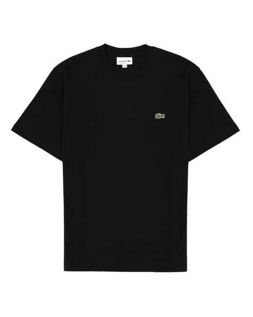 Lacoste Black Cotton Tshirt for men