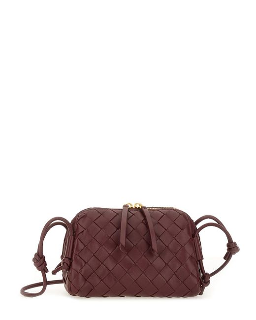 Bottega Veneta Brown Braided Clutch Bag "Concert"