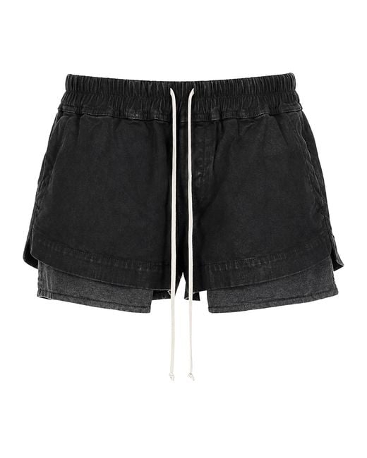 Rick Owens Black Shorts "Fog Boxers"