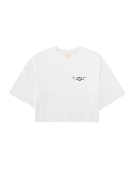 Givenchy White T-Shirt Con Logo