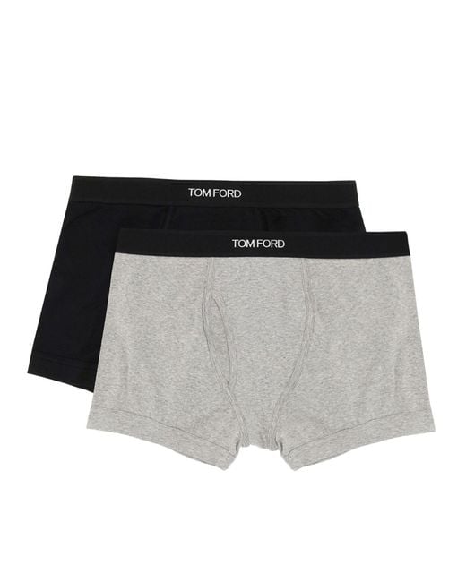 Tom Ford Black Pack Of Two Boxers for men