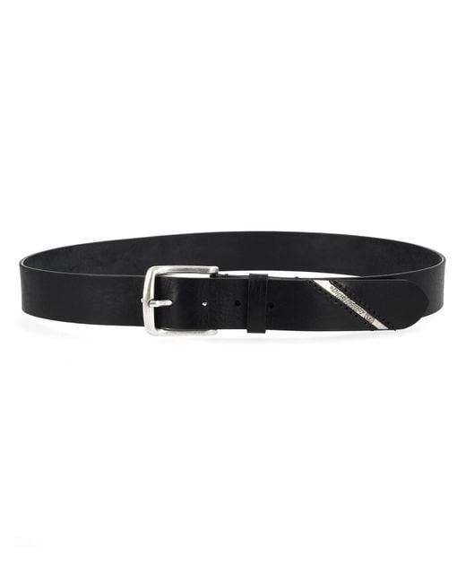 DIESEL Black B-Line Buckle Belt for men
