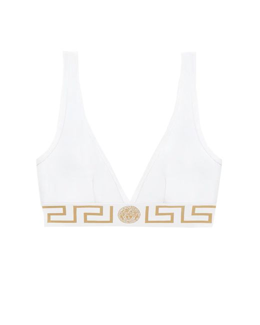 Versace White Top With Greek