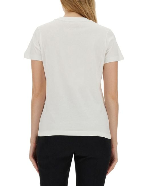 Logo print crew neck t-shirts e polos di Alexander McQueen in White
