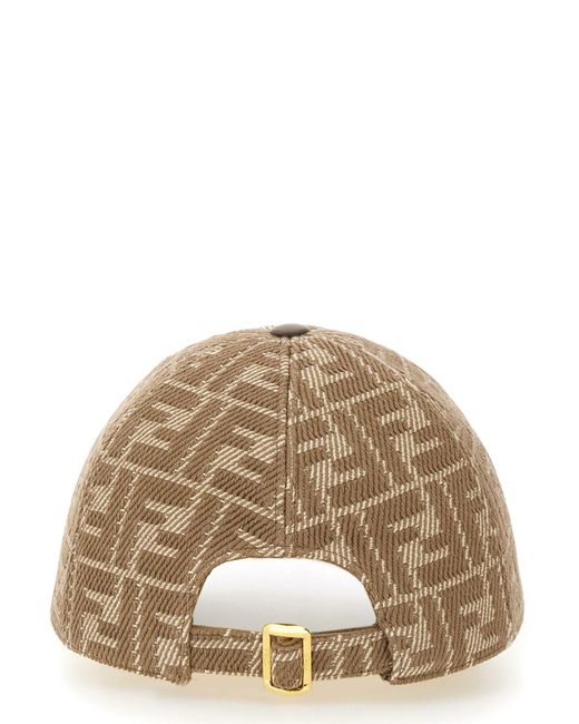 Cappello Da Baseball di Fendi in Natural