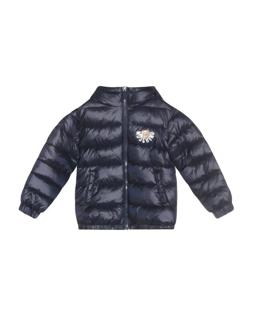 Moschino Blue Jacket With Logo
