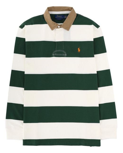 Polo Ralph Lauren Green Polo Shirt "Rugby" With Logo for men