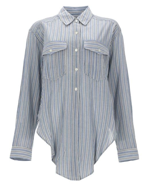 Isabel Marant Blue Camicia "Nath"