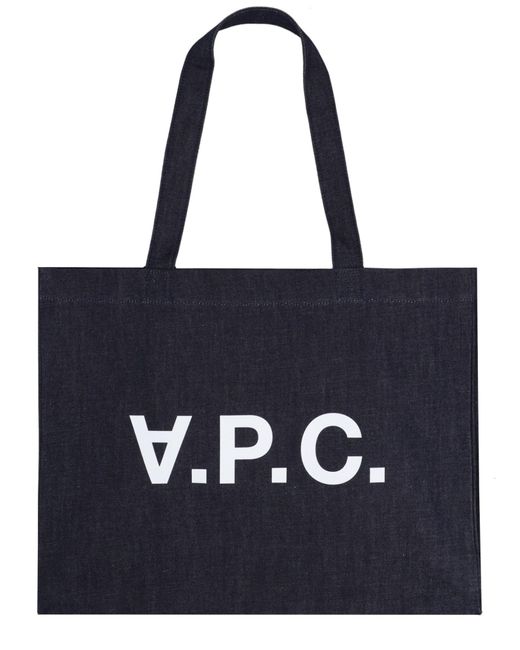 A.P.C. Blue Shopping Bag "Daniela"