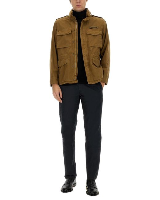 Giacca Con Logo di Aspesi in Green da Uomo