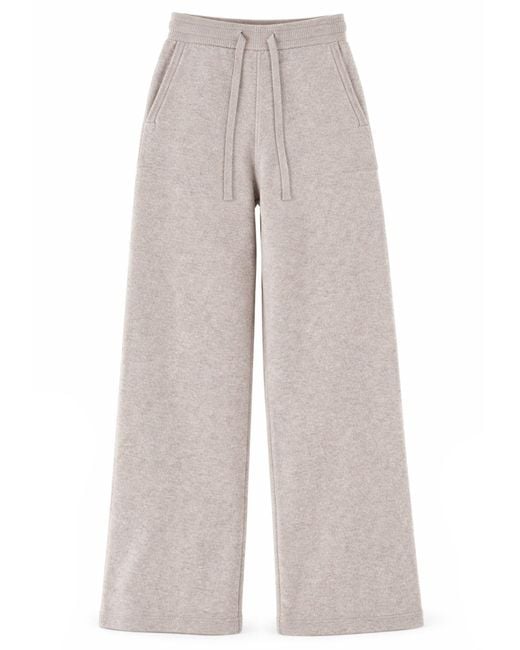 Max Mara Gray Wool And Cashmere Pants