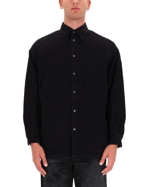 DIESEL Black Relaxed Solid Shirt for men
