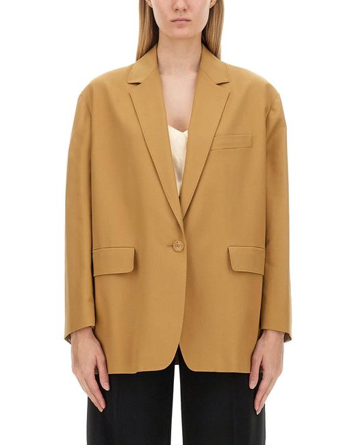 Max Mara Natural Regular Fit Cream Jacket