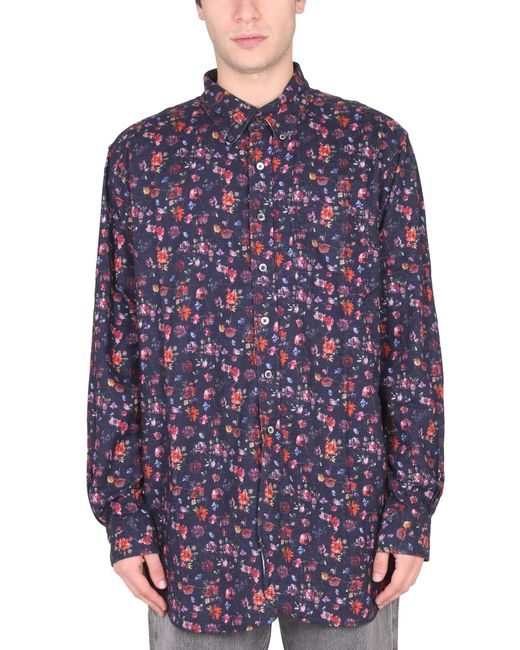 Engineered Garments Blue Oversize Fit Shirt for men