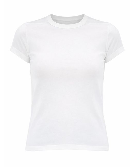 Rick Owens White Solid Crew Neck T-Shirt