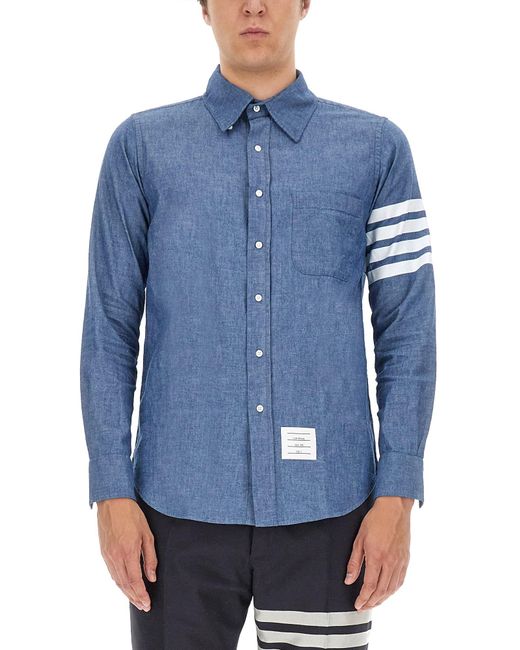 Camicia Button Down di Thom Browne in Blue da Uomo