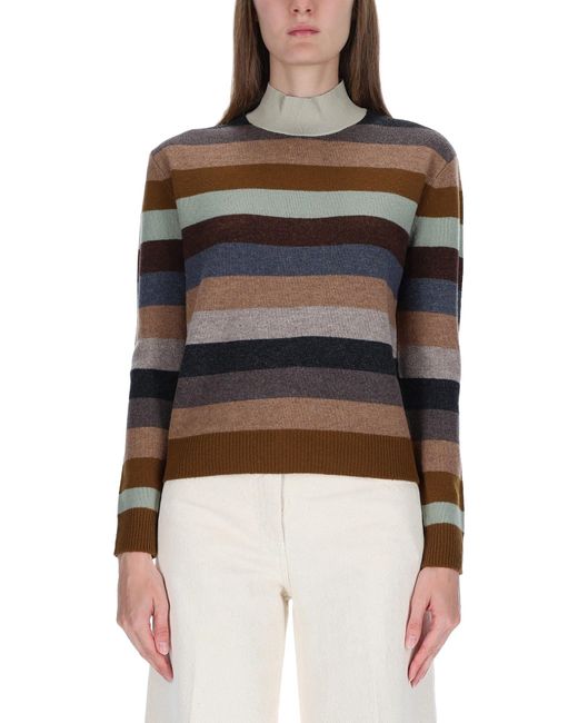 Tory Burch Black Striped Shirt