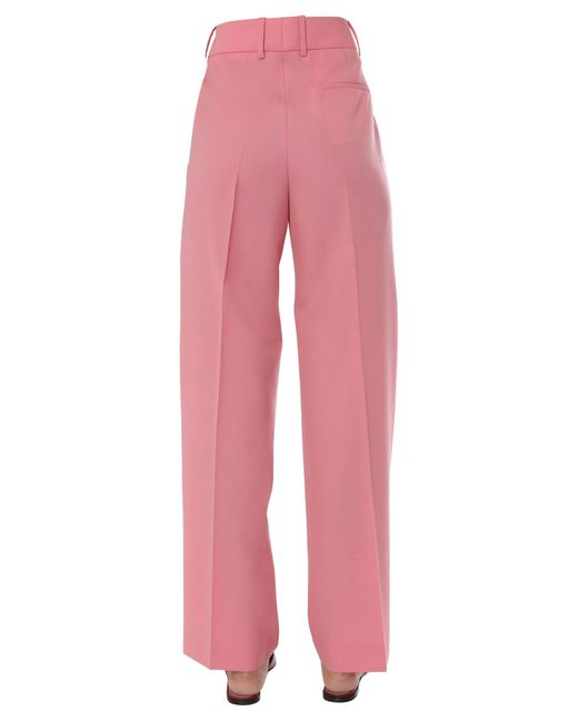 PANTALONI MASCHILI IN COTONE CON PINCES di Givenchy in Pink