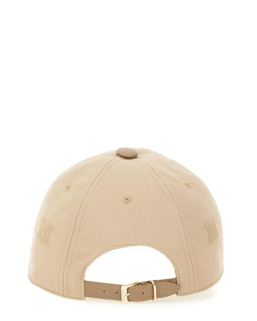 Cappello Da Baseball "Cantico" di Max Mara in Natural