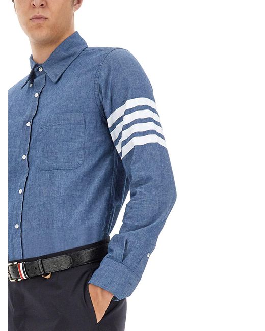 Camicia Button Down di Thom Browne in Blue da Uomo