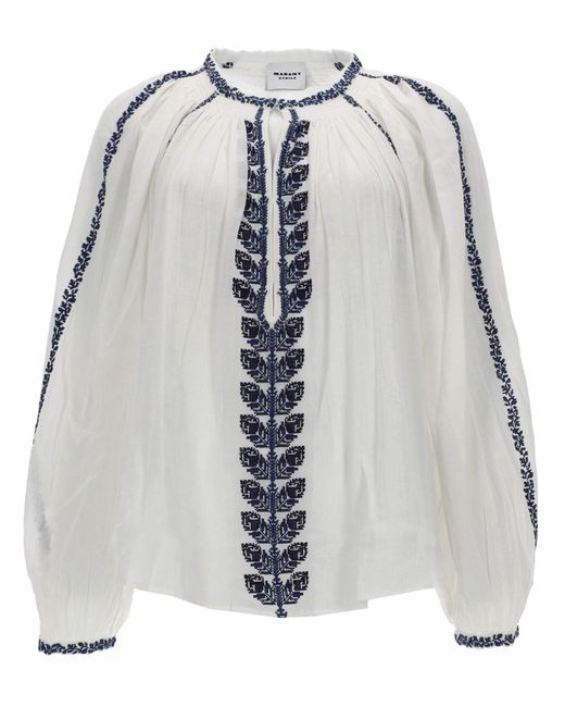 Isabel Marant Multicolor Lena Organic Cotton Shirt