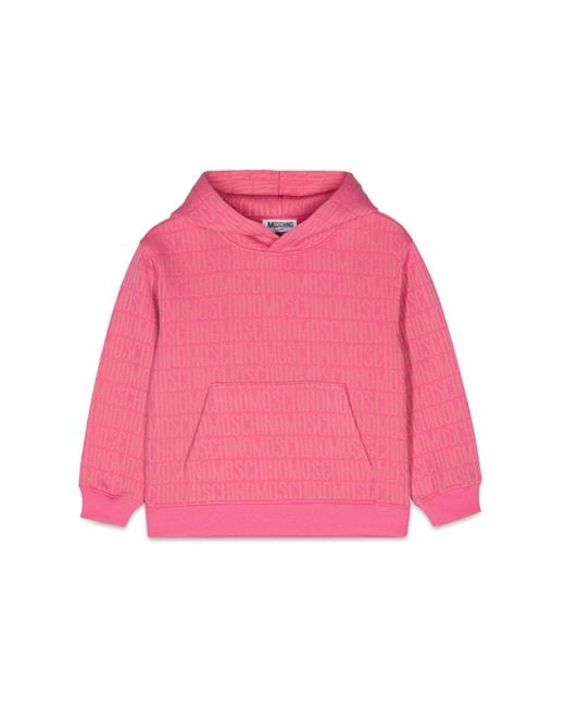 Moschino Pink Sweatshirt W/Hood