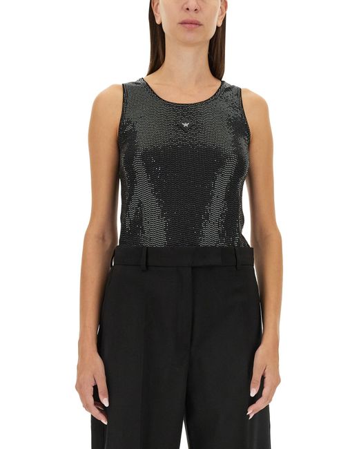 MCM Black Regular Fit Tank Top Xs