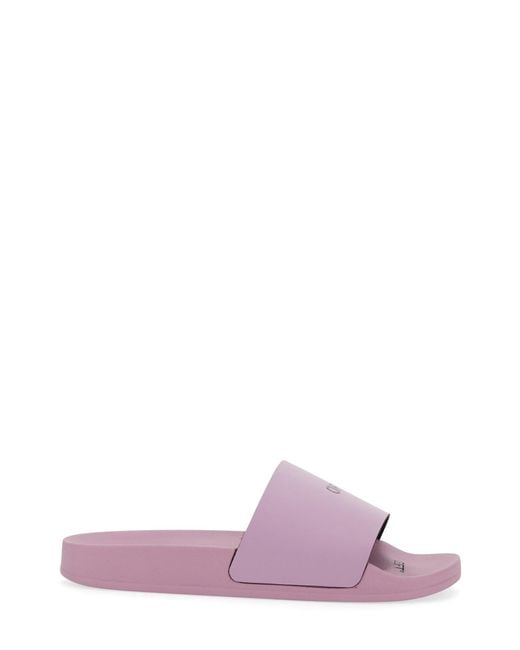 Off-White c/o Virgil Abloh Rubber Slide Sandal With Logo in Purple ...