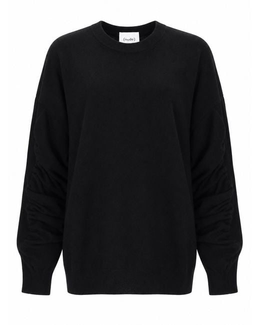 Nude Black Crew Neck Knit
